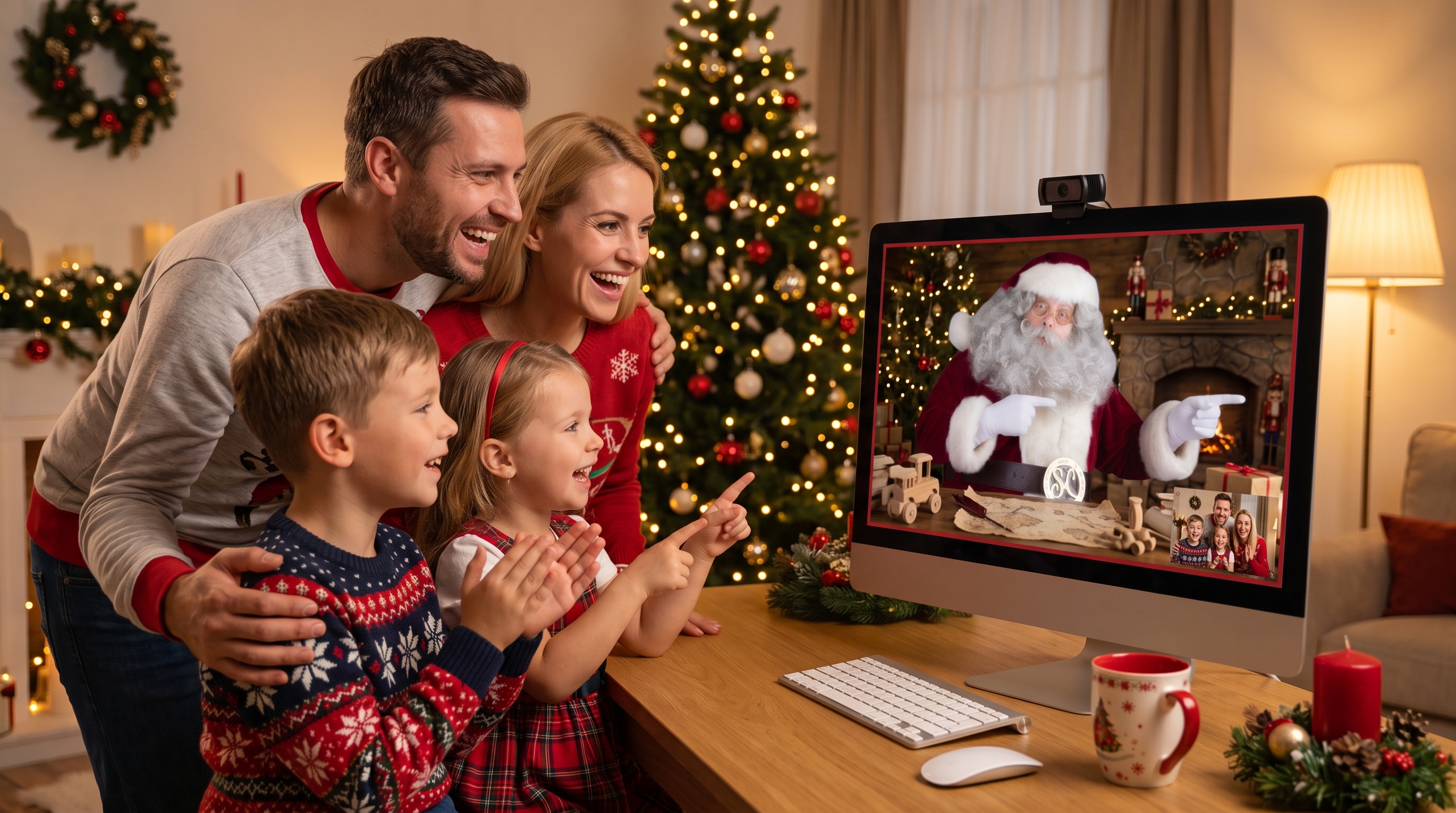Videos personalizados y videollamadas con Santa Claus